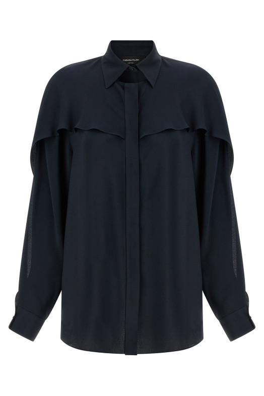 Collar detail shirt Blue