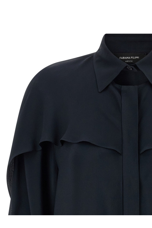 Collar detail shirt Blue