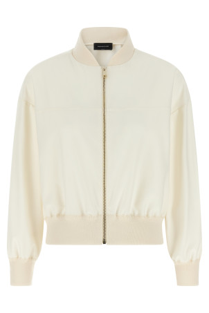 Вставте куртку-бомбер Білий FABIANA FILIPPI GCD266F227L7810145