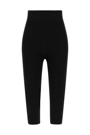Knitted leggings Black