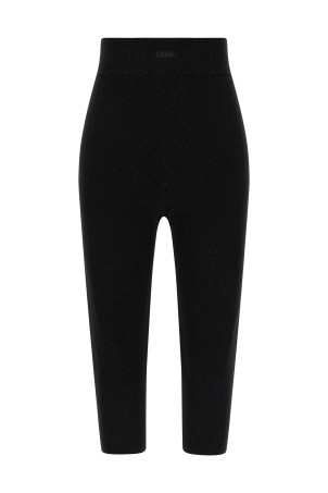Knitted leggings Black