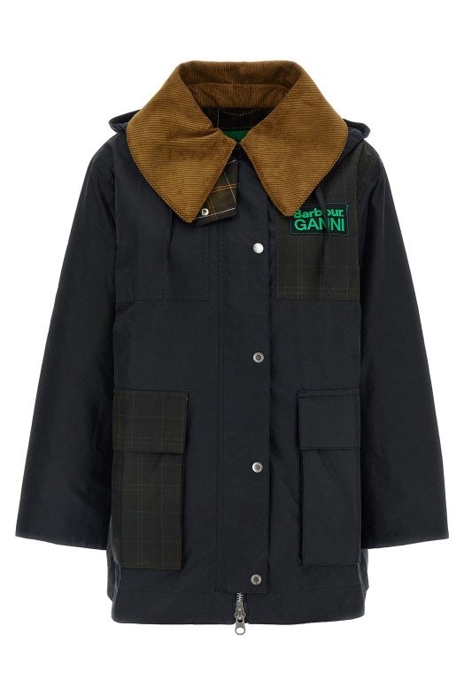 Парка Barbour X GANNI Синяя LWX1527LWXNY71