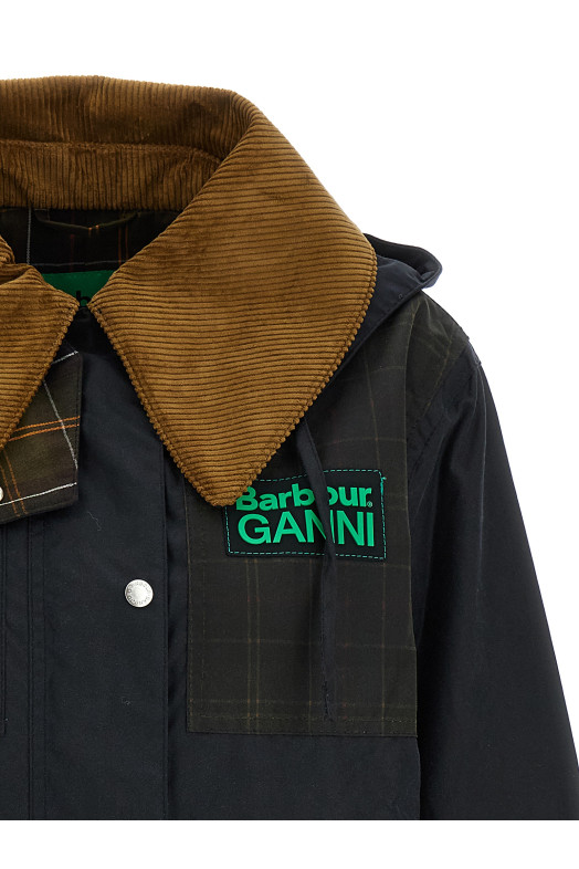 Парка Barbour X GANNI Синяя LWX1527LWXNY71