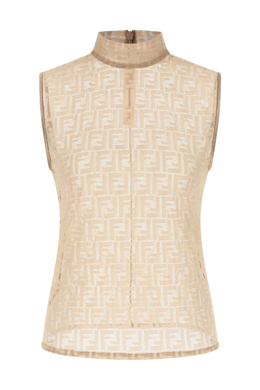 Бюстгальтер с кружевным верхом «FF» Бежевый FS9763AW8KF1UKB