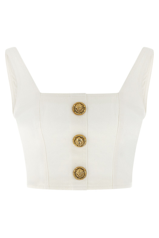 Кнопка сверху Белый BALMAIN GF1AD214DG140FC