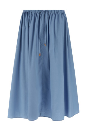 Poplin skirt BLUE