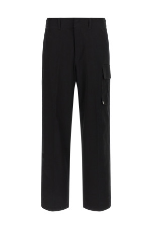 Gabardine trousers Black