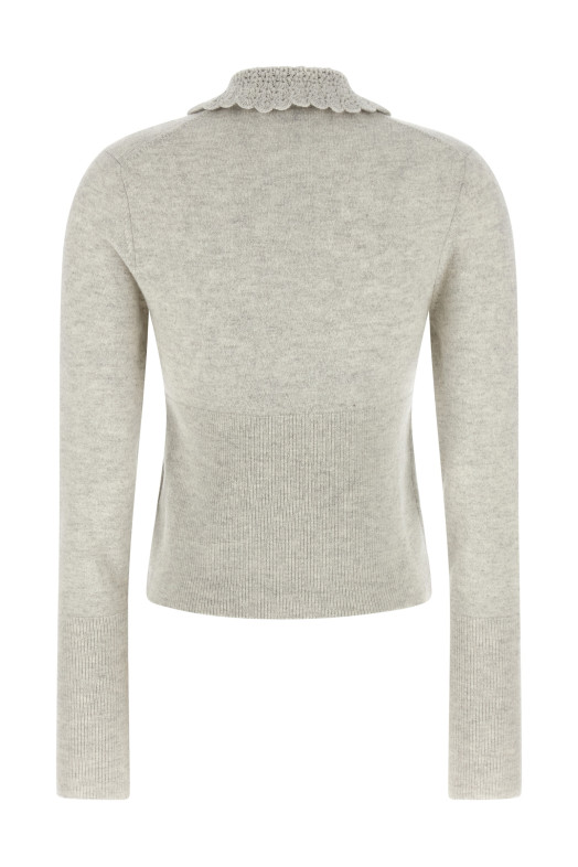 Collar cardigan Gray