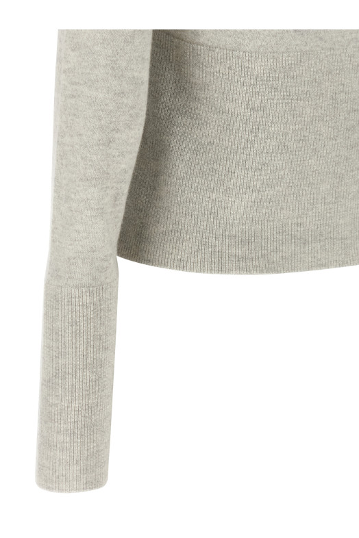 Collar cardigan Gray