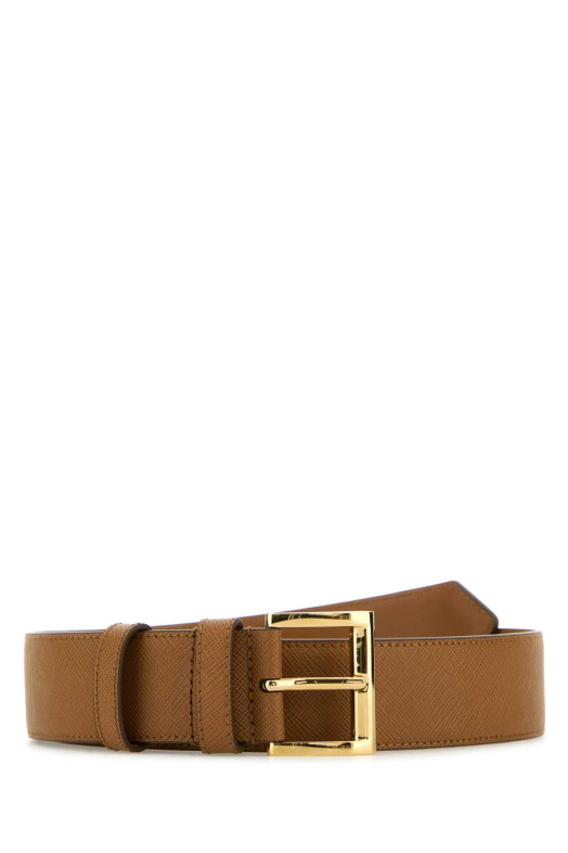 Caramel leather belt PRADA (1CC545053)