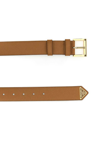 Caramel leather belt PRADA (1CC545053)