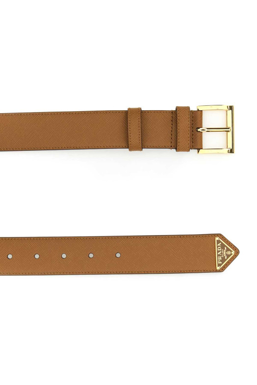 Caramel leather belt PRADA (1CC545053)