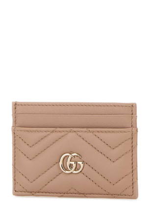 Pink leather card holder GUCCI (443127AAFAX)