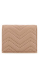 Розовый кожаный кошелек GUCCI (466492AAFAX)