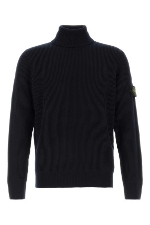 Midnight blue wool sweater Black STONE ISLAND (5100052C2)