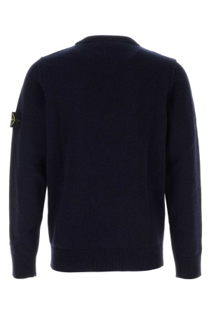 Midnight blue wool blend sweater Black STONE ISLAND (5100072A3)