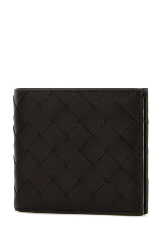 Кожаный кошелек темно-коричневого цвета BOTTEGA VENETA (743211VCPQ4)