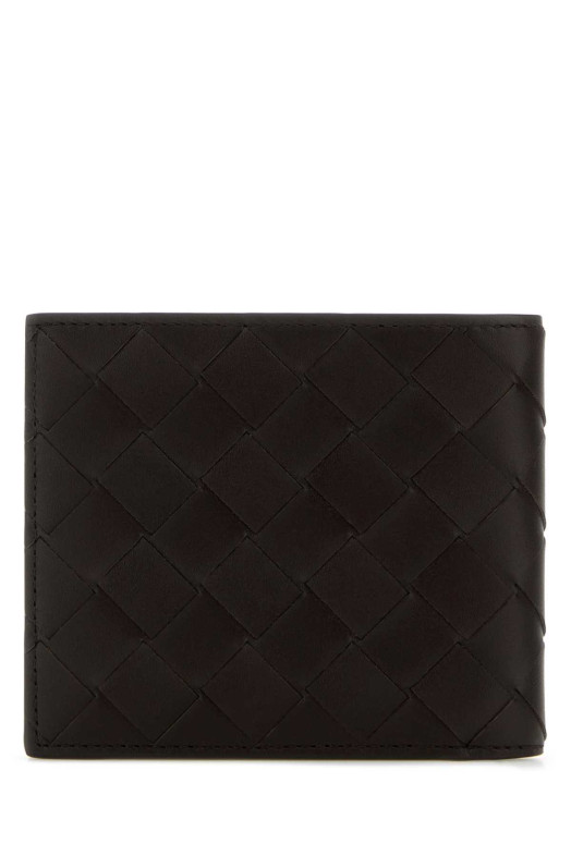 Кожаный кошелек темно-коричневого цвета BOTTEGA VENETA (743211VCPQ4)