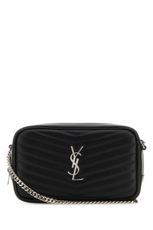 Black leather mini Lou crossbody bag Black SAINT LAURENT (748849DV707)