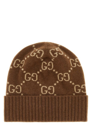 Embroidered cashmere beanie hat GUCCI (8113923GAC0)