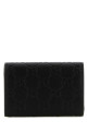 Black leather coin purse Black GUCCI (850176AAFDV)