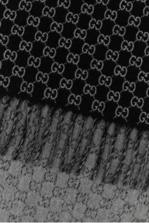 Embroidered wool blend scarf GUCCI (8520384GAKX)