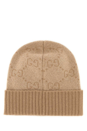 Beige cashmere blend beanie hat GUCCI (8529663GAMK)