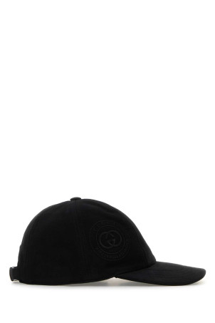 Black cotton baseball cap Black GUCCI (8541154HBIK)