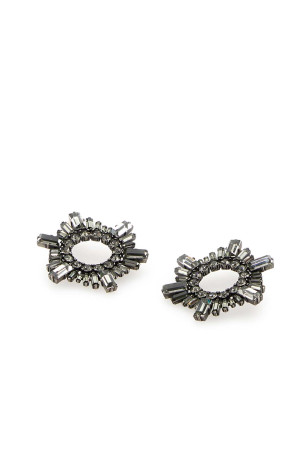 Embellished metal mini Begum earrings AMINA MUADDI (BEGUMEARRINGMINI)