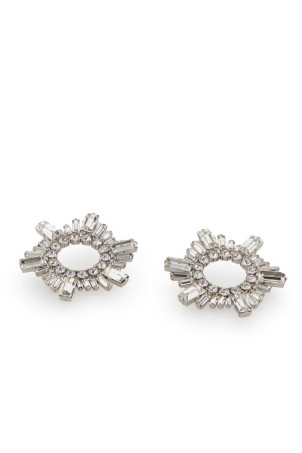 Embellished metal mini Begum earrin AMINA MUADDI (BEGUMEARRINGMINI)