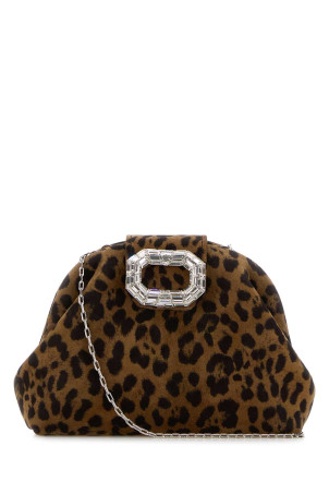 Printed suede micro Camelia clutch AMINA MUADDI (CAMELIAMICRO)