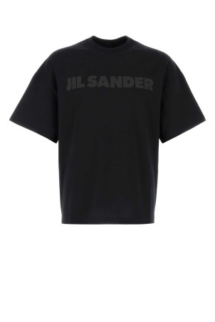 Black cotton oversize t-shirt JIL SANDER (J22GC0221J20354)