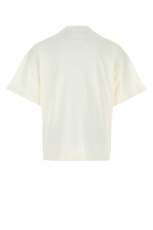 White cotton oversize t-shirt Black JIL SANDER (J22GC0221J20354)