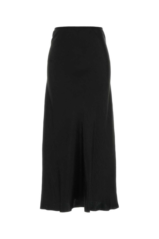 Black satin skirt MAISON MARGIELA (S29MA0512M35586)