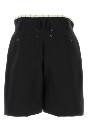 Black wool bermuda shorts MAISON MARGIELA (S50MU0093M35693)