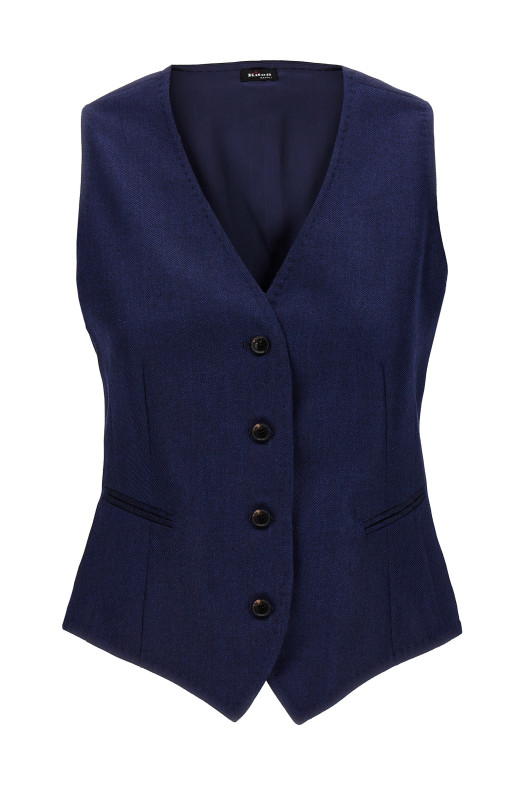Silk cashmere vest Blue Silk cashmere vest Blue