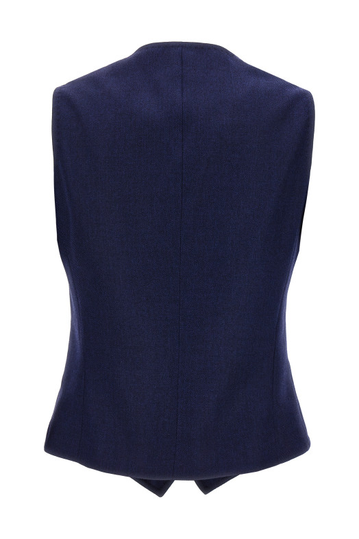 Silk cashmere vest Blue Silk cashmere vest Blue