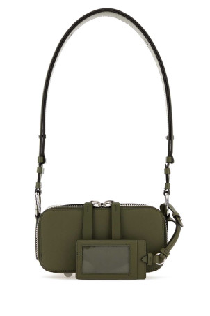 Olive green leather shoulder bag MAISON MARGIELA (SB1WD0031P7275)