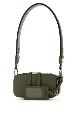 Olive green leather shoulder bag MAISON MARGIELA (SB1WD0031P7275)