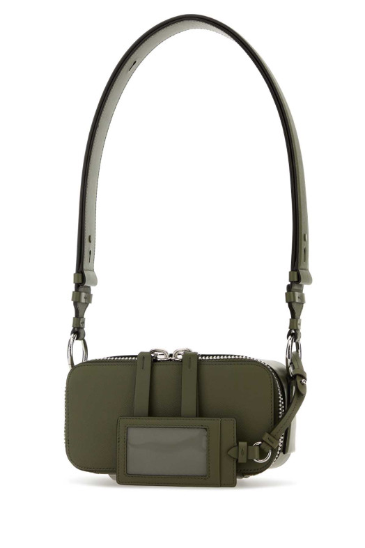 Кожаная сумка через плечо оливкового цвета MAISON MARGIELA (SB1WD0031P7275)