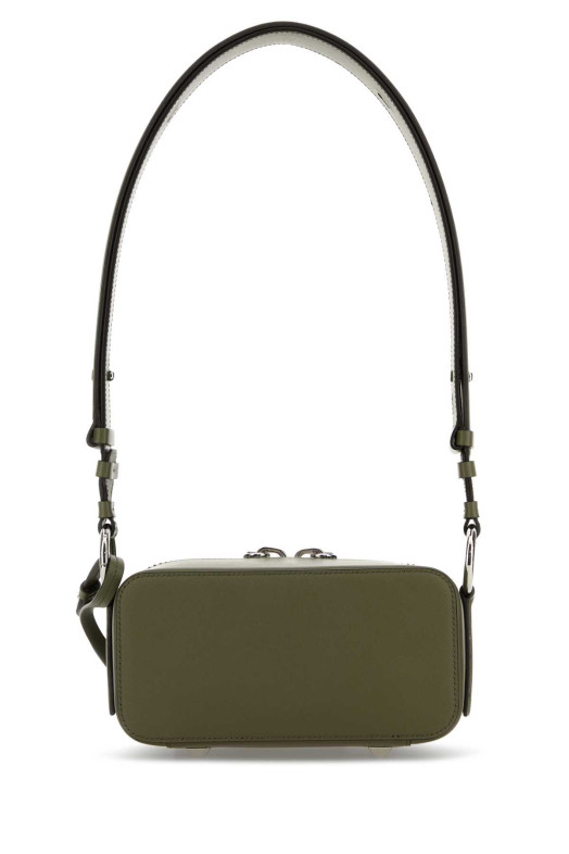Кожаная сумка через плечо оливкового цвета MAISON MARGIELA (SB1WD0031P7275)