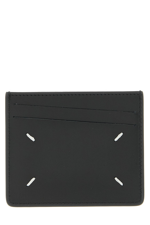 'Stitching' card holder Black