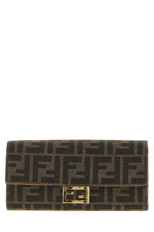 'Continental Baguette' Wallet On Chain Brown