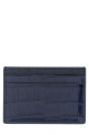 Crocodile card holder Blue