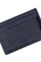 Crocodile card holder Blue