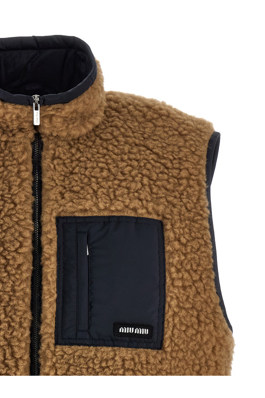 Hybrid construction vest Beige