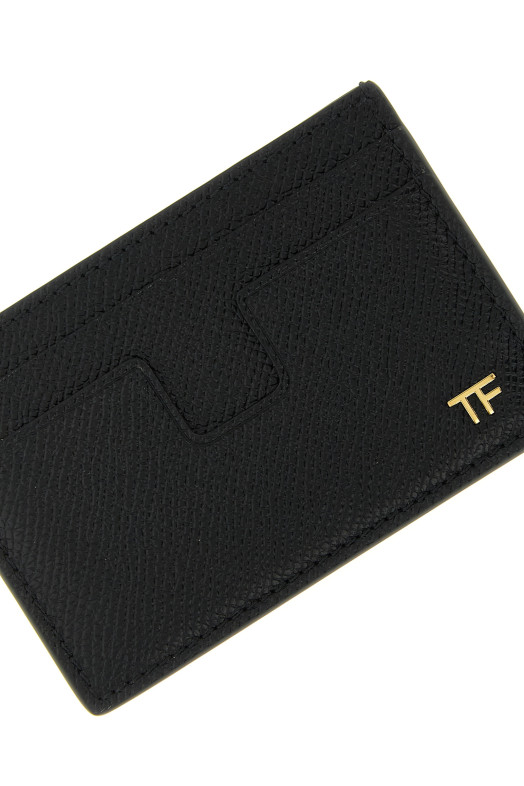 Карточный держатель из мелкозернистой кожи Черный TOM FORD YM232LCL081GNAA