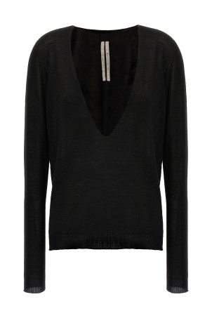 'Extreme V  neck' sweater Black