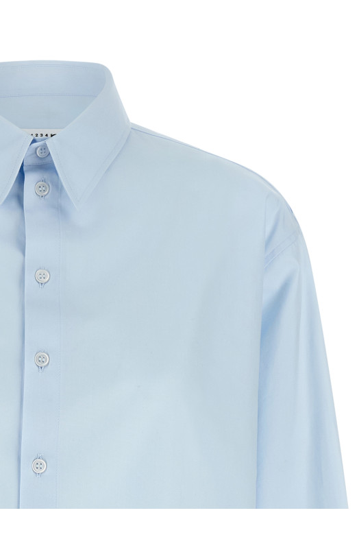 Рубашка из поплина СИНЯЯ MM6 MAISON MARGIELA S52DT0064M35480501