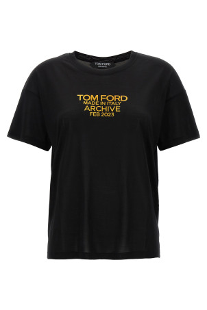 Logo print T-shirt Black